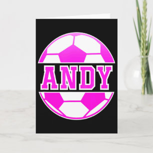 Carte Andy Nom Filles Football Jouez Au Football Sports
