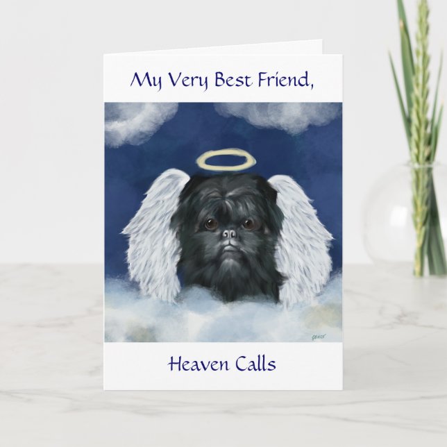 Carte Ange Affenpinscher (Devant)