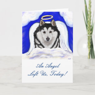 Carte Ange Alaskan Malamute