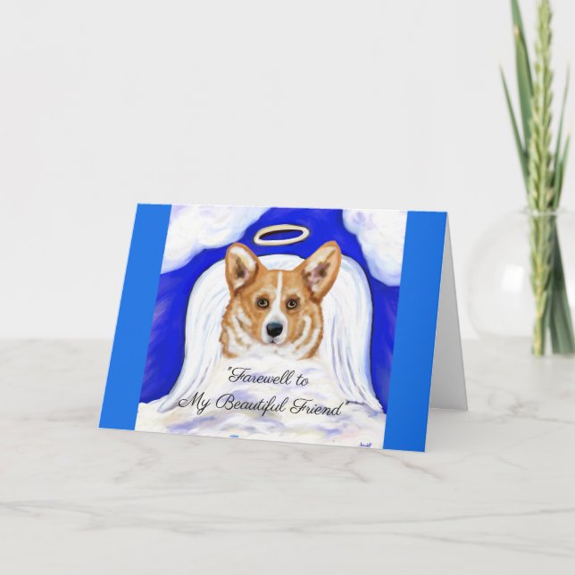 Carte Ange Corgi (Devant)