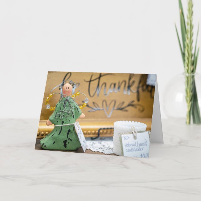 Carte Ange de gratitude - Une décoration rustique de Tha (Devant)