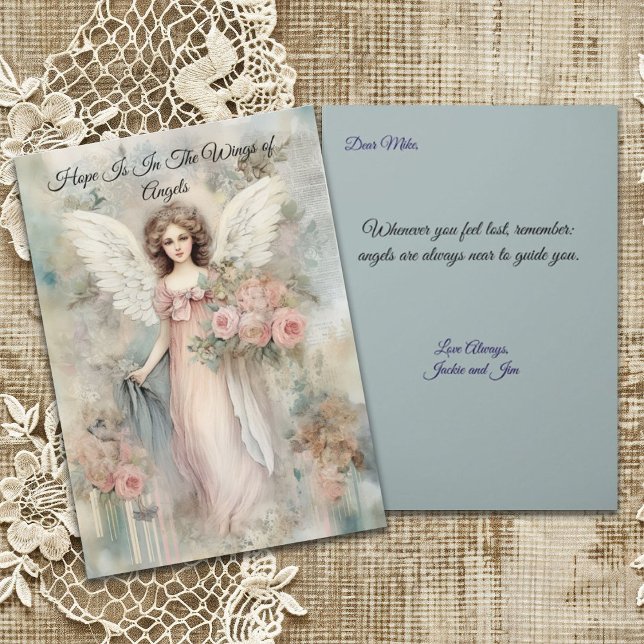 Carte Ange de Style Rétro pour Toutes les Occasions (Créateur téléchargé)