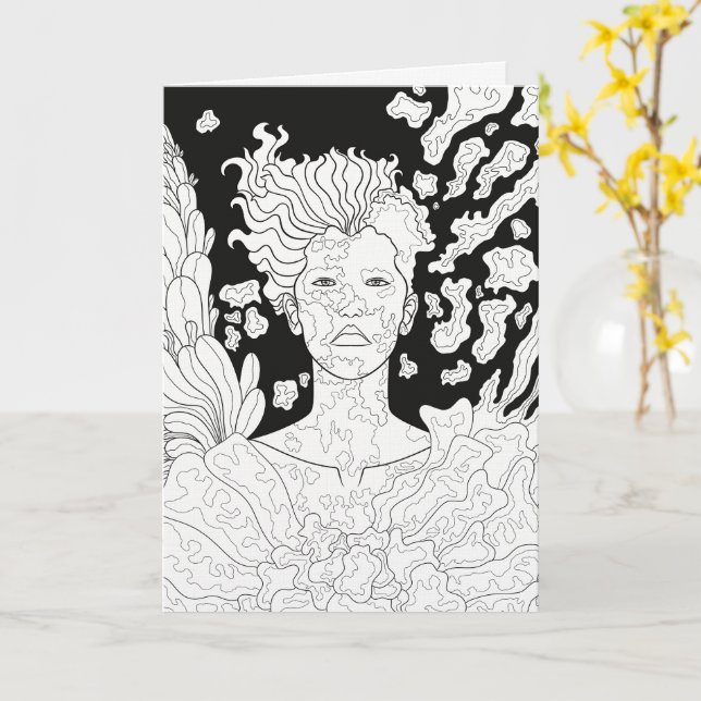 Carte Ange déchu (Fleur jaune)