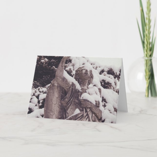 Carte Ange d'hiver (Devant)