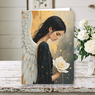 Carte Ange Gracieux Paix, Amour et Sympathie Sincère