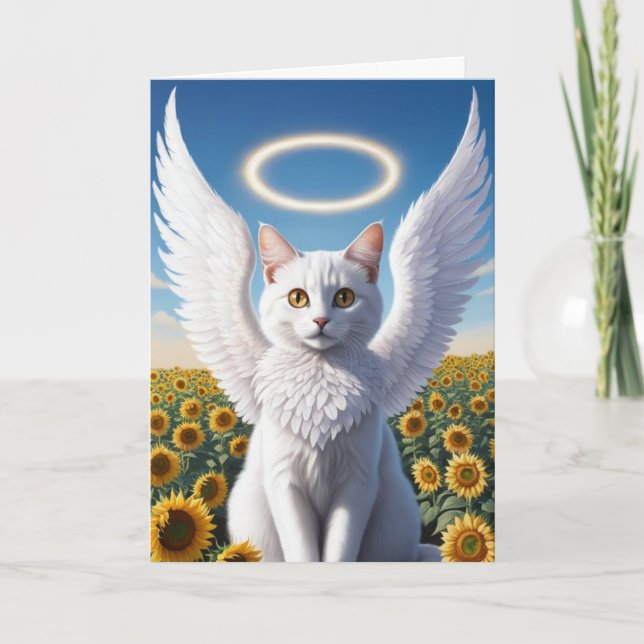 Carte Ange perse blanc (Devant)