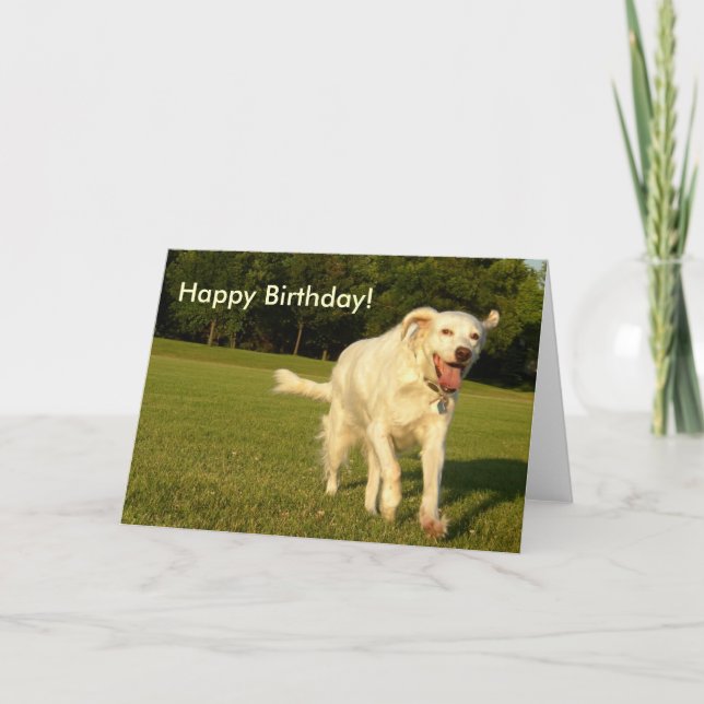 Carte Ange souriant, Joyeux Anniversaire ! (Devant)