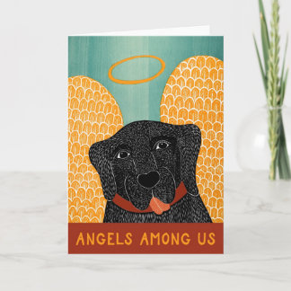 Carte Angel Chien Black Angels parmi nous