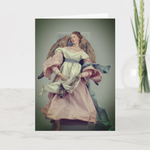 Carte Angel en rose et blanc : blanc
