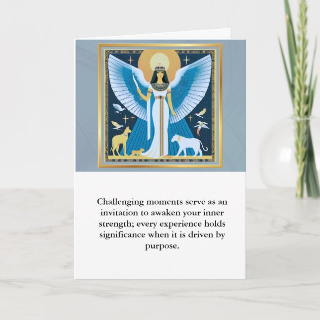 Carte angel message egypt  happy birthday (Devant)