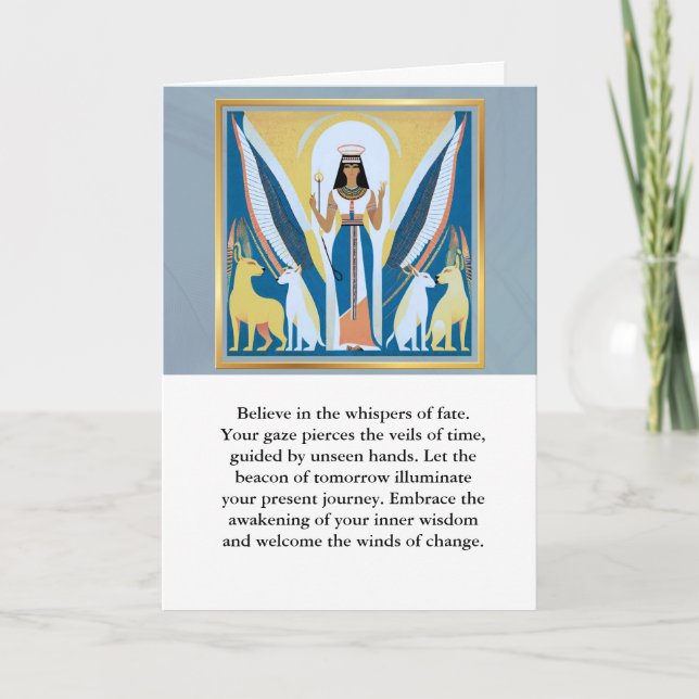 Carte angel message egypt  happy birthday (Devant)