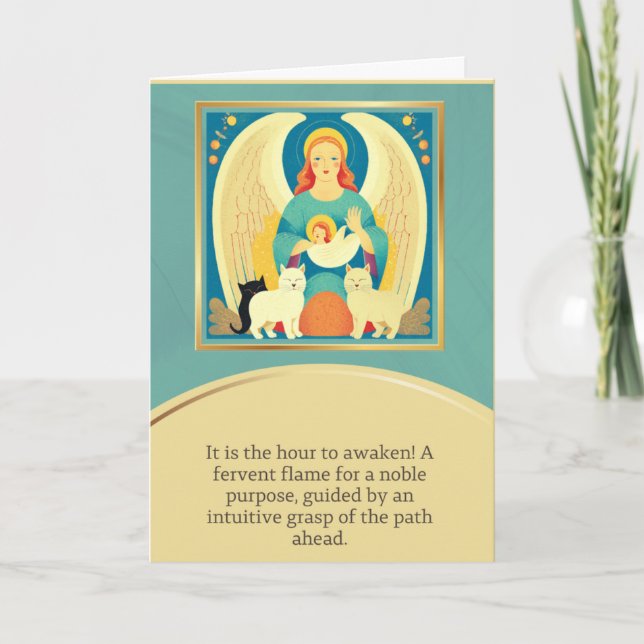 Carte angel message happy birthday (Devant)