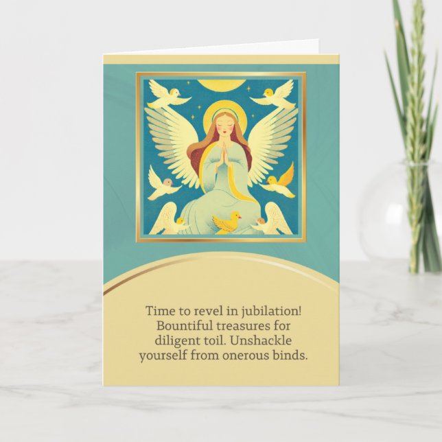 Carte angel message happy birthday (Devant)