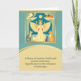 Carte angel message happy birthday