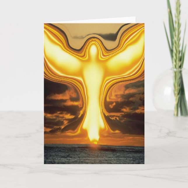 Carte ANGEL of POWER Greeting Card : (Devant)