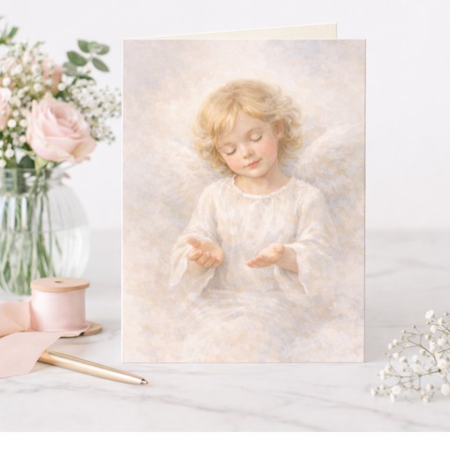 Carte Angel of Surrender Watercolor Blank (Créateur téléchargé)