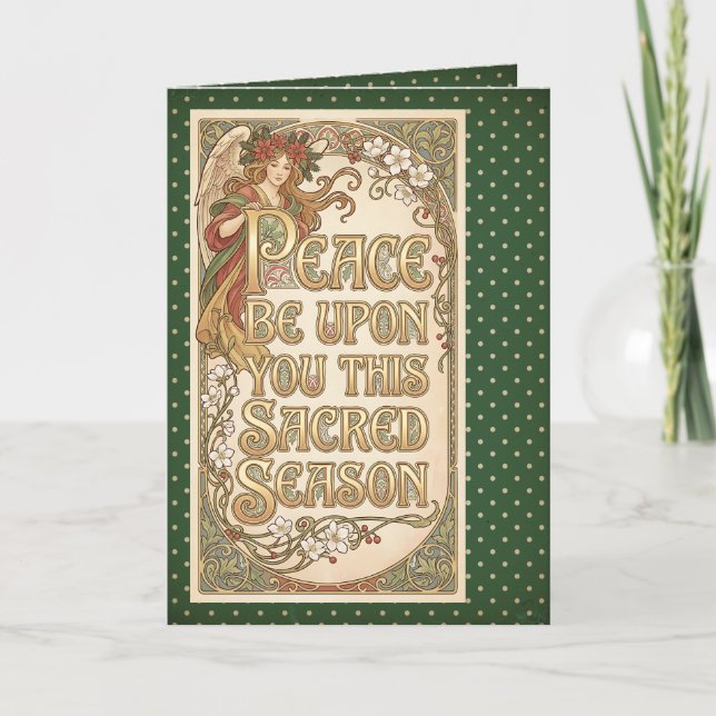 Carte Angel of the Sacred Season Folded Greeting Card (Devant)