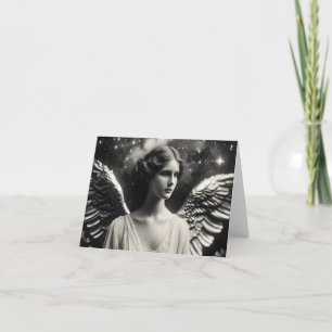 Carte Angel Stars Black and White Toutes les occasions
