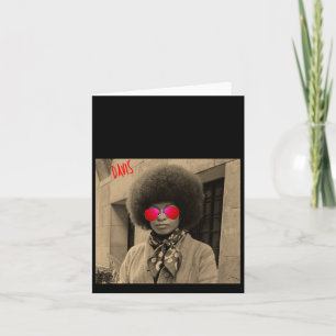 Carte Angela Davis - Citation Cadeau Étudiant Philosophe