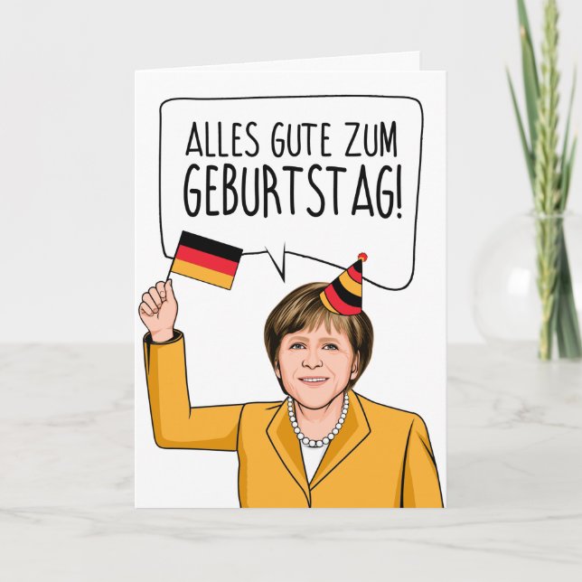 Carte ANGELA MERKEL : Alles Gute Zum Geburtstag (Devant)
