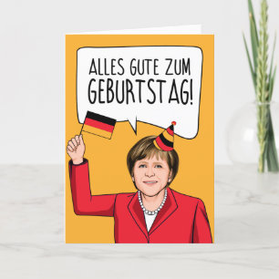 Carte ANGELA MERKEL : Alles Gute Zum Geburtstag