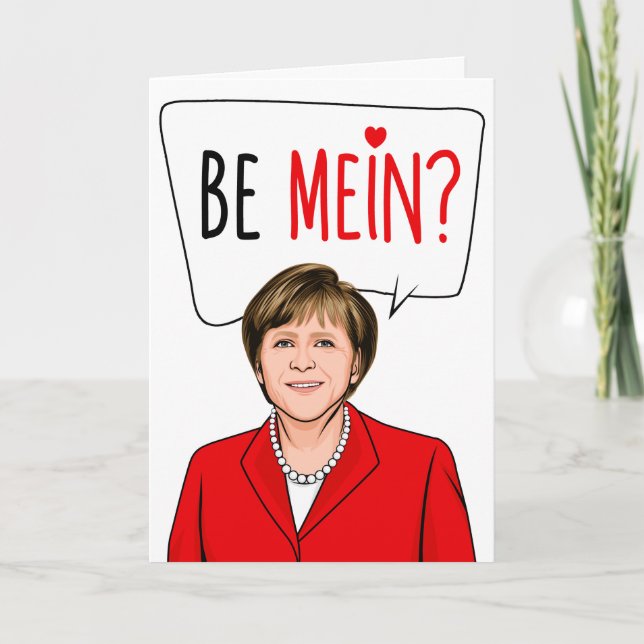 Carte ANGELA MERKEL : Soyez Mein (Devant)
