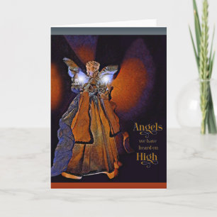 Carte Angels que nous avons entendu en haut - Blank