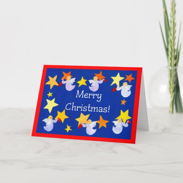 Carte Anges de Noël, Français (Devant)