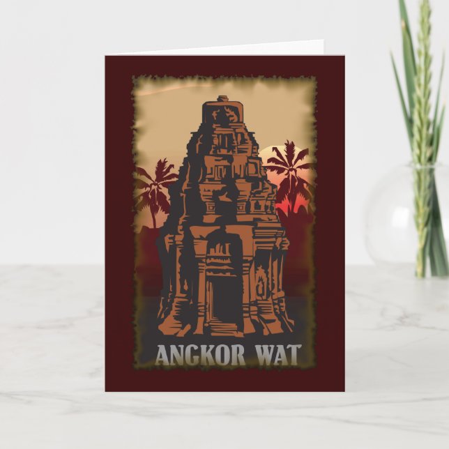 Carte Angkor Vat vintage (Devant)