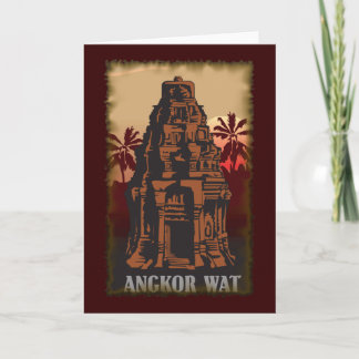 Carte Angkor Vat vintage