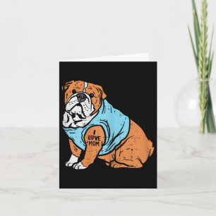 Carte Anglais Bulldog I Love Mom Tattoo propriétaire Amo