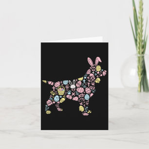 Carte Anglais Springer Spaniel Bunny Easter Eglise Pâque