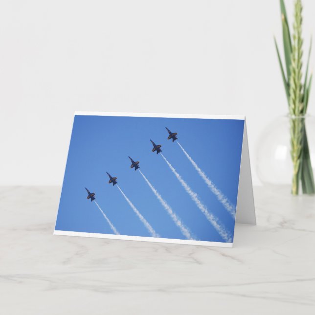 Carte Angles bleus en vol (Devant)