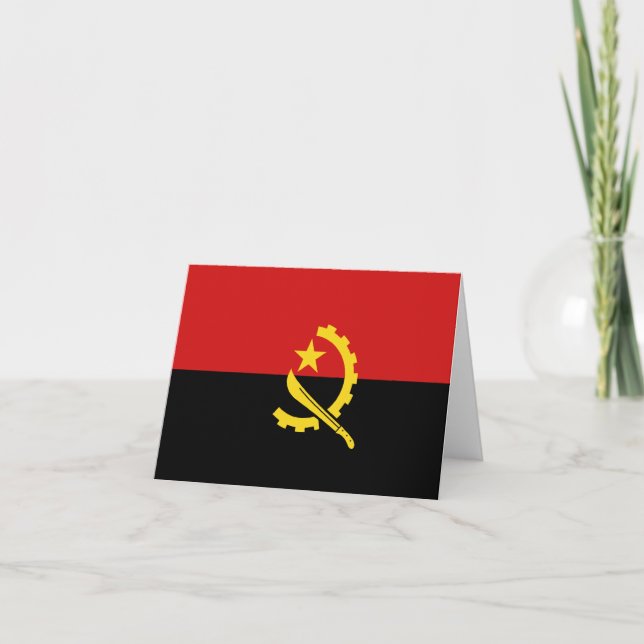 Carte Angola Drapeau (Devant)