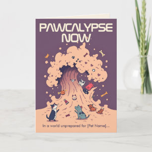 Carte Animal Rigolo Apocalypse des Pattes Maintenant N