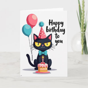 Carte Animale à Nœud Papillon Joyeux