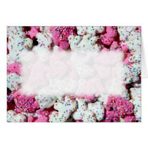 Carte animale de biscuits