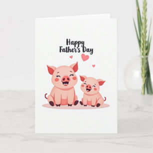 Carte Animale pour la Fête des Pères Florale