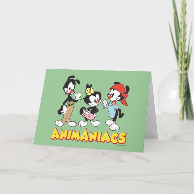 Carte Animaniacs | Yakko, Dot et Wakko debout (Devant)