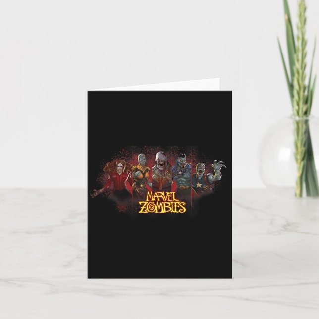 Carte Animation Zombies Undead Heroes And Villains  (Devant)