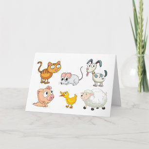 Carte Animaux amusants