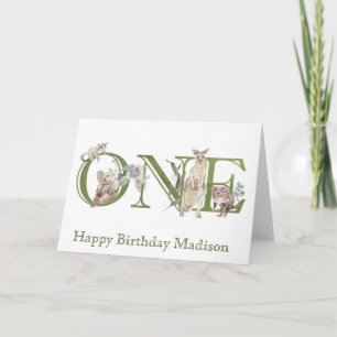 Carte Animaux australiens 1er premier anniversaire un