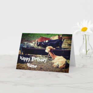 Carte Animaux de ferme amis Anniversaire personnalisé