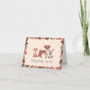 Carte Animaux de la Forêt Merci