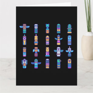 Carte Animaux haïdas Pride autochtone canadienne