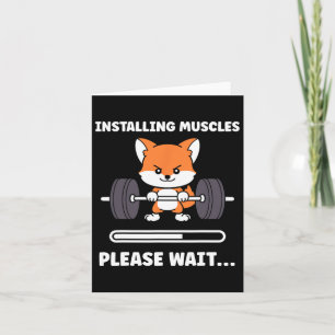 Carte Animaux Installation Muscles Fitness Bodybuilding