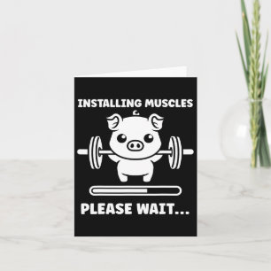 Carte Animaux Installation Muscles Fitness Bodybuilding 