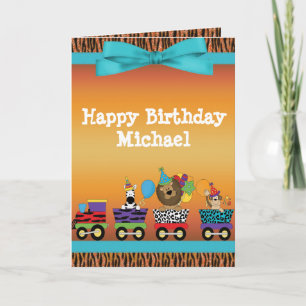 Carte Animaux sauvages Train Ride Tiger Stripes Annivers
