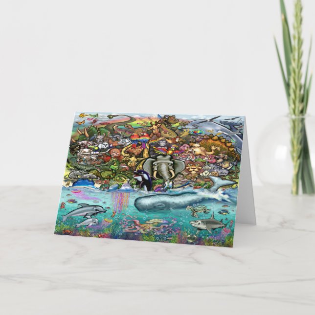 Carte Animaux terrestres et marins (Devant)