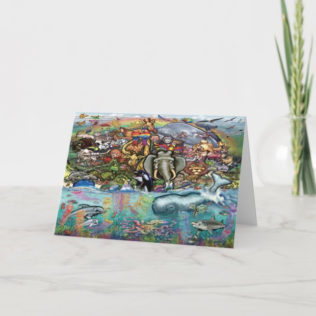 Carte Animaux terrestres et marins (Devant)